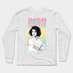 Celine Dion // 80s Aesthetic Fan Art Design Long Sleeve T-Shirt